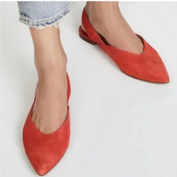 Madewell Shoes - Madewell Ava Slingback Flat in Suede Size 7.5